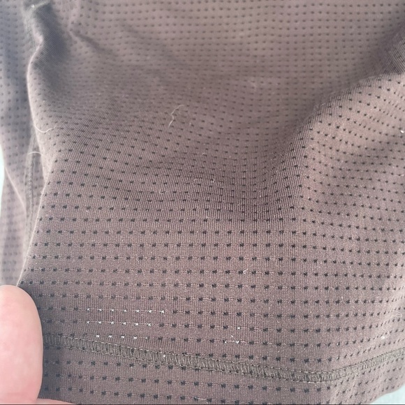 LOLE Womens Brown perforated Athletic Spaghetti strap tank top size: Small - Picture 10 of 10